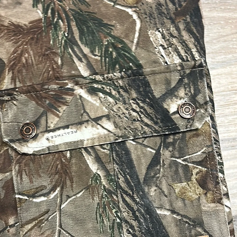 Levi Strauss Canvas Camo Jacket Mens M Mossy Oak Lined Signature Field Gear